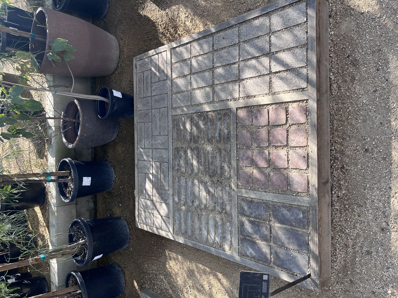 Concrete paver samples