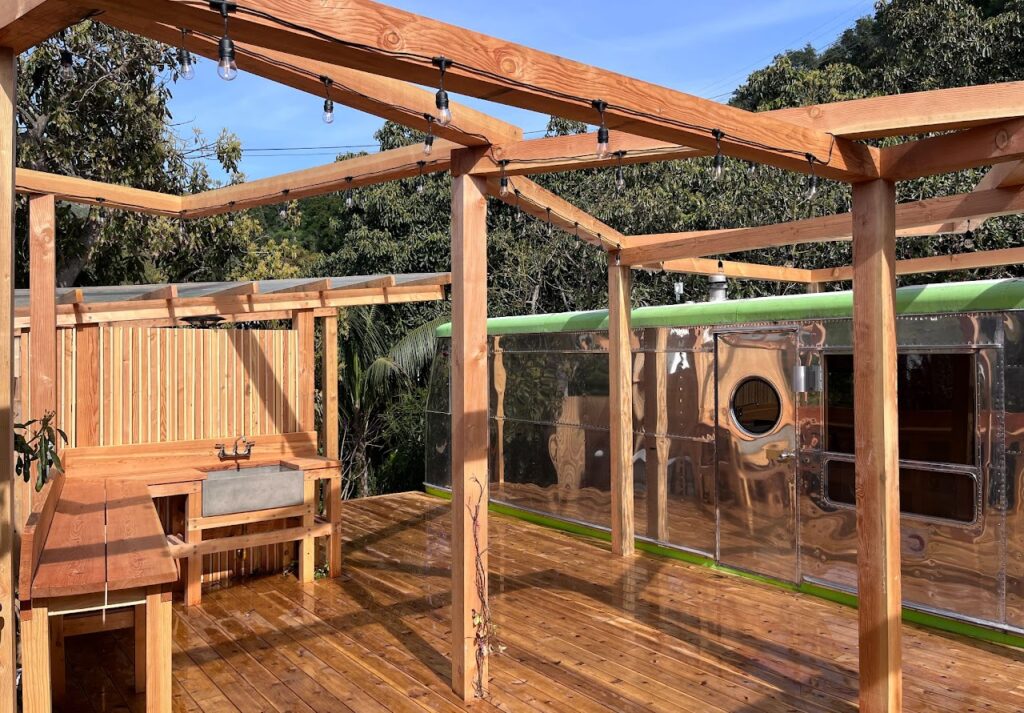 Pergola on a Deck in Los Angeles