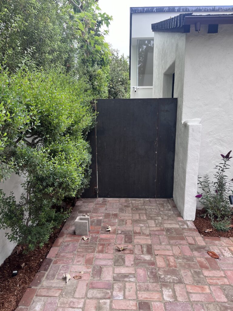 Hardscaping and Steel Gate Los Angeles